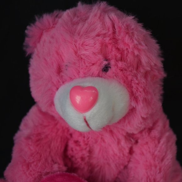 Loves Loveables Small Pink Stuffed Bear - Picture 2 of 7